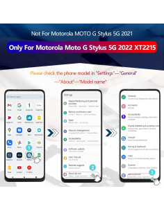 Pantalla LCD Táctil Reemplazo Motorola Moto G Stylus 5G 2022 2