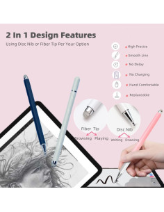 Lápiz Stylus Capacitivo 2 en 1 Pinzhong con Punta de Disco 2