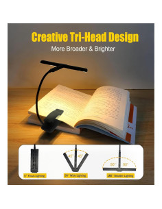 Luz de Libro Recargable HOVOYNN T-Head 51 LED 1000mAh 2