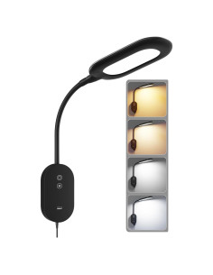 Lámpara de lectura de pared TOPMB WD8008-B, 4 colores, USB 10W