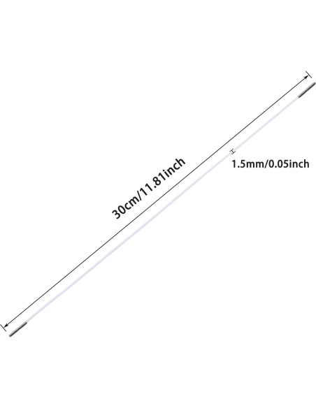 Cuerdas Elásticas con Extremos de Metal ONLYKXY 30pcs 30cm