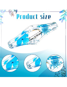 4 Soportes de Página de Libro de Resina Pajean con Flores Secas 2