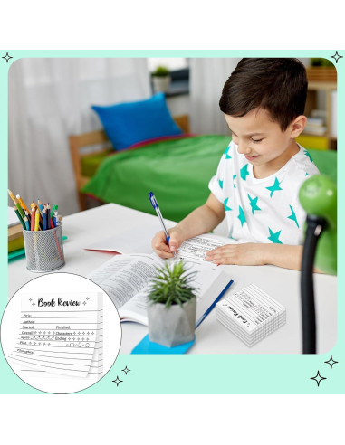 Notas Adhesivas Mini L1rabe - 6 Piezas para Reseñas de Libros