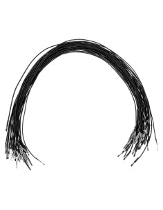 30 Cuerdas Elásticas Negras con Extremos de Metal 37cm QfwdfcTrenz
