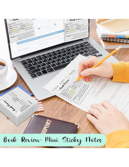 Notas Adhesivas Mini L1rabe - 6 Piezas para Reseñas de Libros