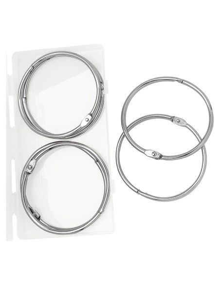 Anillos de Encuadernación de Hoja Suelta KTOJOY 80 mm - 6 Piezas