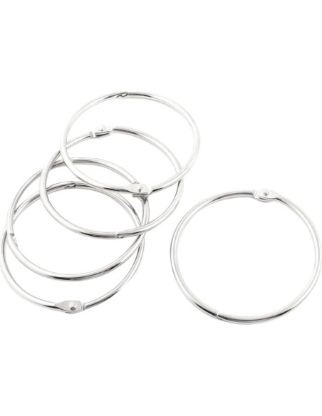 Anillos de Encuadernación de Hoja Suelta KTOJOY 80 mm - 6 Piezas