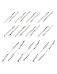 Cuerda Elástica Blanca 200PCS 25mm y 45mm con Puntas Metálicas