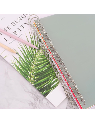 Anillos de Encuadernación BGJRBY 25 mm Metal Niquelado 30 Pzas