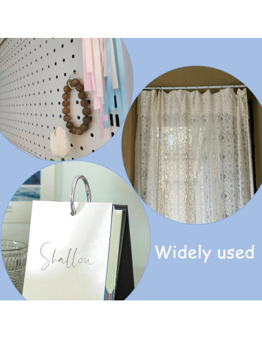 Anillos de Encuadernación Sueltos KTOJOY 50 Piezas 50 mm Plateado