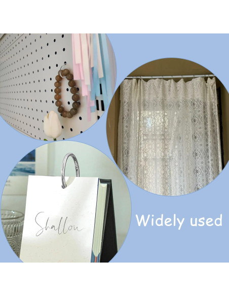 Anillos de Encuadernación Sueltos KTOJOY 50 Piezas 50 mm Plateado