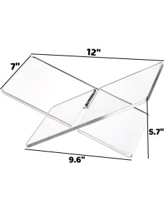 Soporte de Libro Acrílico Peohud 30.5x17.8x14.5 cm 2