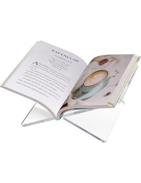 Soporte de Libro Acrílico Peohud 30.5x17.8x14.5 cm