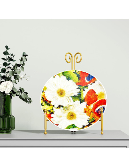 Soporte de Exhibición SVENJBB Dorado 25 cm Plegable 2 Paquete