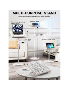 Soporte de Libro Ajustable Haweah 2 en 1 Blanco 30x42 cm 2