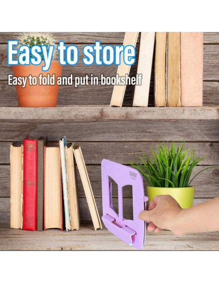 Soporte de Libro Ajustable Dinrgo Púrpura 30x21 cm
