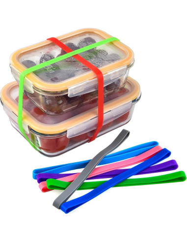 Bandas de Goma de Silicona Coopay 36 Piezas Multicolor 30.48 cm