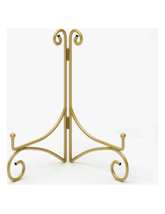 Soporte de Placa Plegable HEMYLU 30.48 cm Dorado para Exhibición