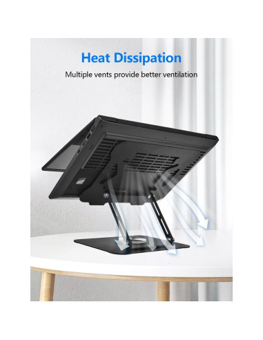 Soporte para Laptop Ajustable LEEPONE K03 10-17" Antideslizante