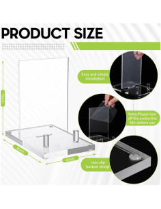 Soporte de Exhibición Acrílico Yousoontic 10x20x25 cm 2