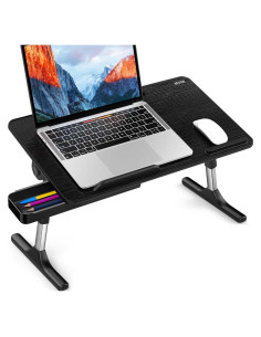 Mesa de Laptop Ajustable BESIGN LT05, Plegable, Negro