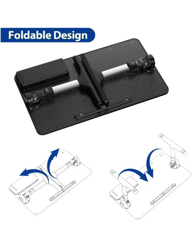 Mesa de Laptop Ajustable BESIGN LT05, Plegable, Negro