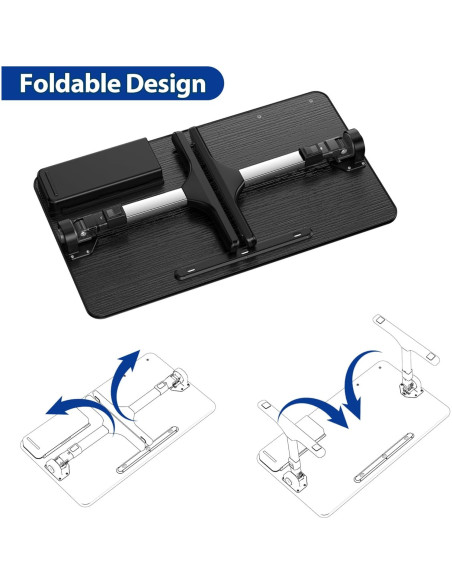 Mesa de Laptop Ajustable BESIGN LT05, Plegable, Negro