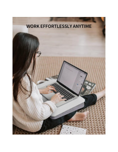 Escritorio de Regazo ZEAPTAC Blanco para Laptop hasta 39.6 cm 2