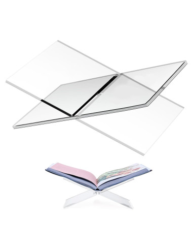 Soporte de Libro Acrílico Crikele Grande Transparente
