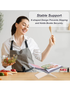 Soporte de Libro Acrílico Crikele Grande Transparente 2