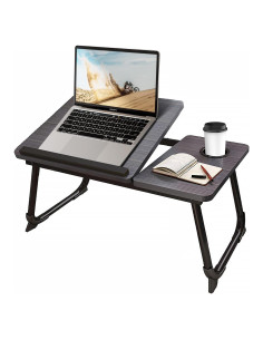 Escritorio para Laptop CloudTrip Negro con Soporte para Taza