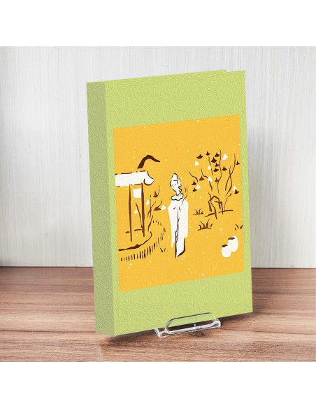 Paquete de 10 Soportes de Exhibición Ajustables Acrílico LRANFOW