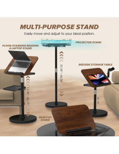 Soporte de Música Ajustable Aoikoy 2 en 1 Color Nogal 2