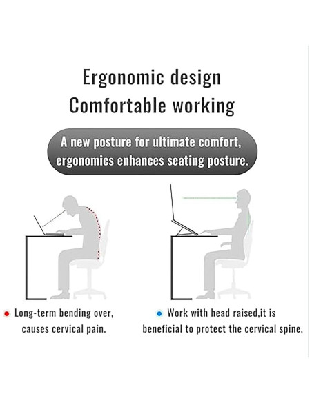 Soporte Portátil para Laptop FORCHN Ajustable Ergonómico Aluminio