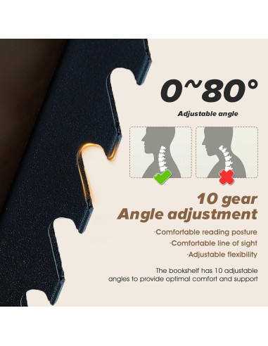 Soporte de Música Ajustable Aoikoy 2 en 1 Color Nogal