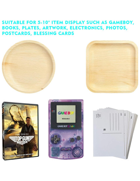 Paquete de 10 Soportes de Exhibición Ajustables Acrílico LRANFOW