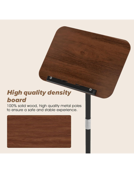 Soporte de Música Ajustable Aoikoy 2 en 1 Color Nogal