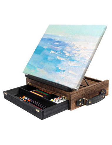 Caballete de Madera Rústica Ajustable J JACKCUBE DESIGN 26.2x35.6cm