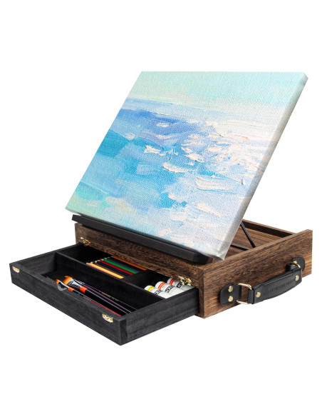 Caballete de Madera Rústica Ajustable J JACKCUBE DESIGN 26.2x35.6cm