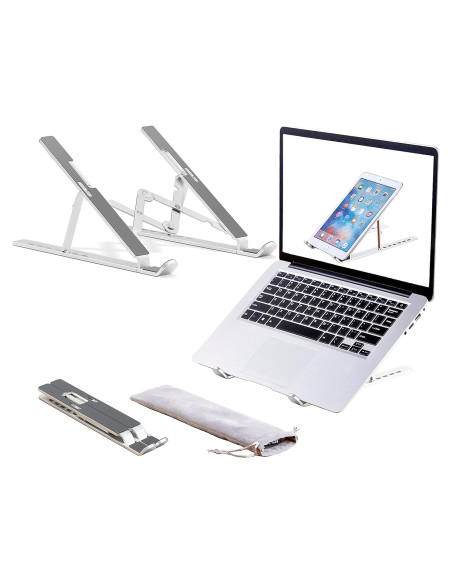 Soporte Ajustable para Laptop ZSIMC de Aluminio Plegable 27.3 cm
