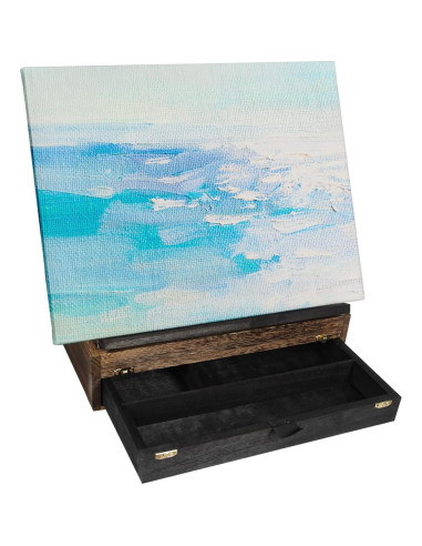 Caballete de Madera Rústica Ajustable J JACKCUBE DESIGN 26.2x35.6cm