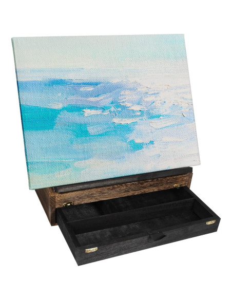 Caballete de Madera Rústica Ajustable J JACKCUBE DESIGN 26.2x35.6cm