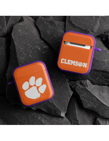 Funda Affinity Clemson Tigers HDX para AirPods Gen 1 y 2