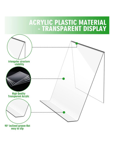 Soporte de Libro Acrílico Trophable 12 Pack 10x10x13 cm