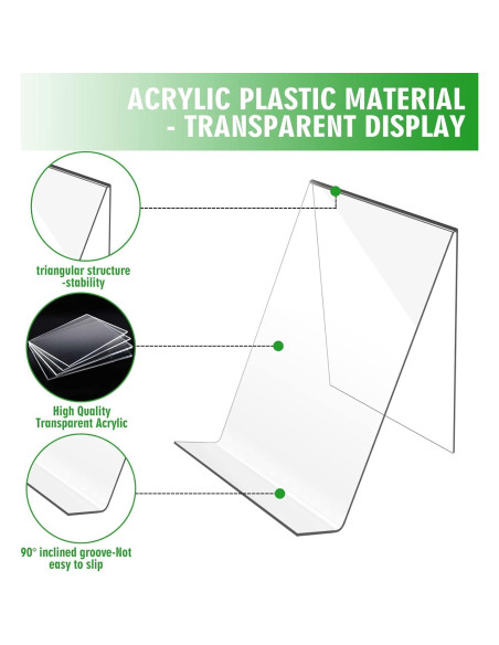 Soporte de Libro Acrílico Trophable 12 Pack 10x10x13 cm