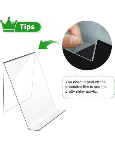 Soporte de Libro Acrílico Trophable 12 Pack 10x10x13 cm