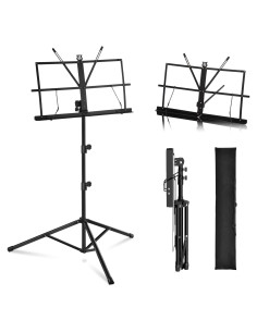 Soporte de Música Plegable MOSEN MS-11 Ajustable 2-en-1
