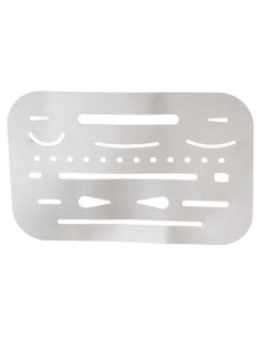 Escudo de Borrado de Acero Inoxidable Pxiryanlow 9.4x6.1cm