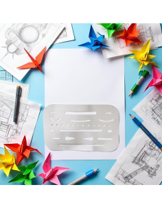 Escudo de Borrado de Acero Inoxidable Pxiryanlow 9.4x6.1cm 2