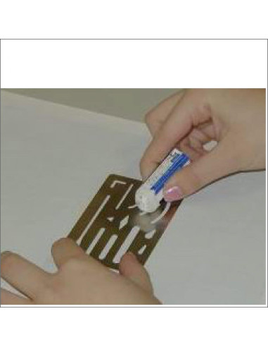 Escudo de Borrado de Acero Inoxidable Galepromot 9.4x6.1cm 26 Aberturas